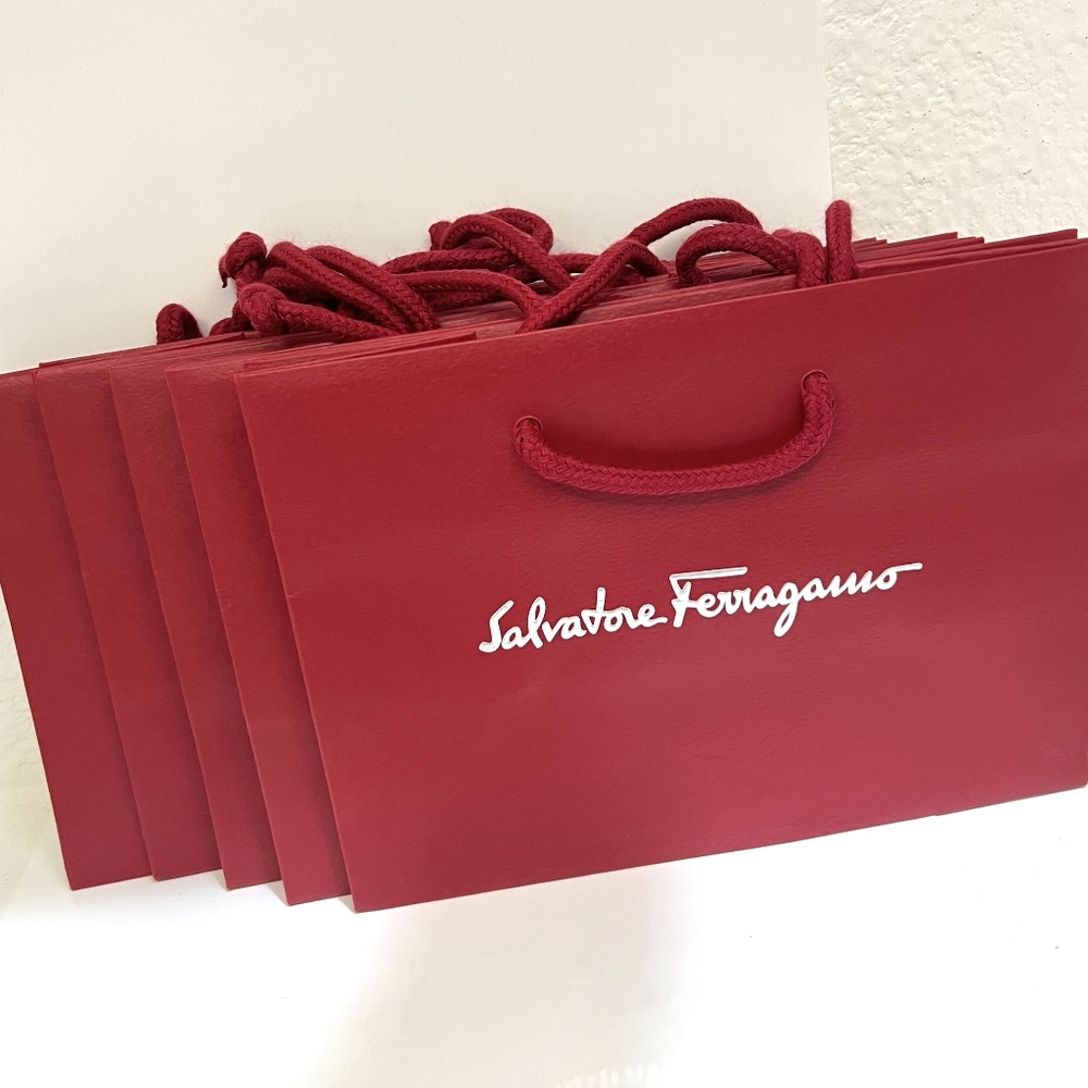 FERRAGAMO Retail Boutique Shopping Bags